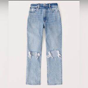 Abercrombie and Fitch “The 90s Straight Ultra High Rise Jeans”. Size 31/12 LONG